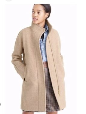 J. Crew Stadium Cloth By Nello Gori Cocoon Coat Size 10